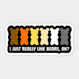 Cool Rainbow Gay Bear Mens Gay Pride Month Sticker